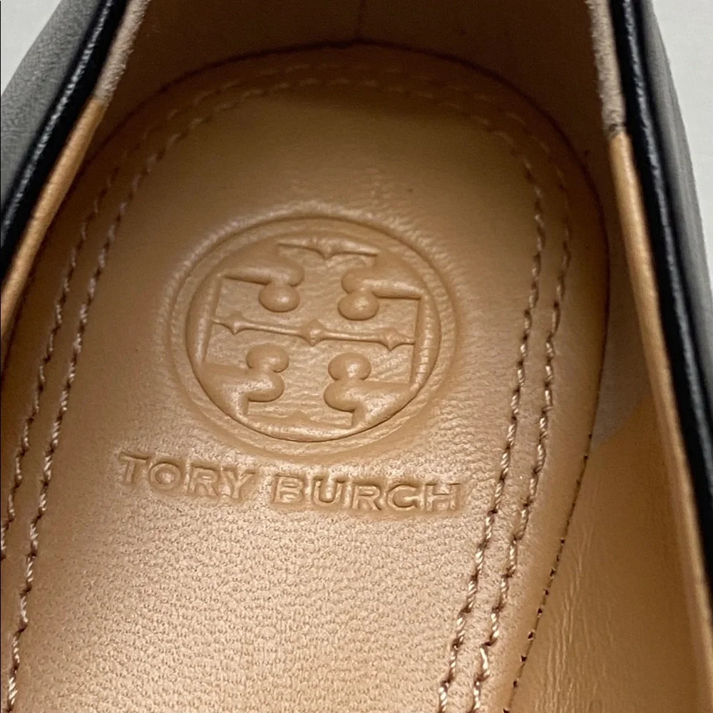 Tory Burch‎ Chase Ballet Flats In Perfect Black Nappa Leather